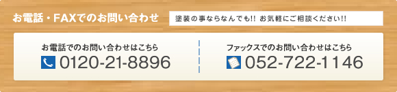 お電話・FAXでのお問い合わせ